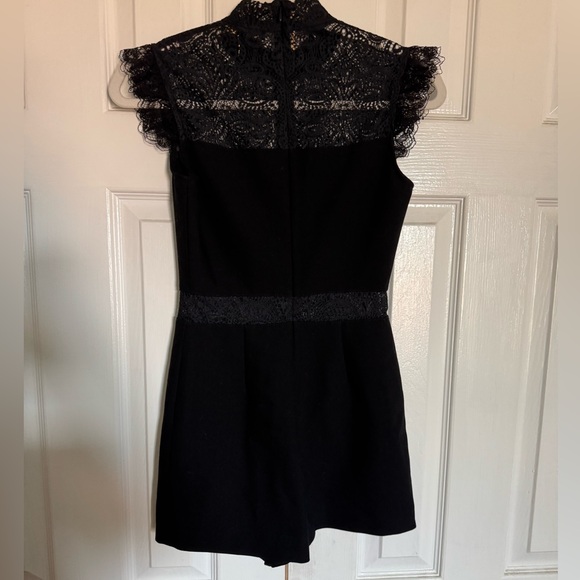 NWOT Maje Izona Black Crocheted Lace Romper Extra Small XS - Picture 6 of 7